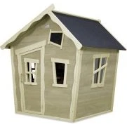 EXIT Crooky 100 legehus i træ, grå-beige