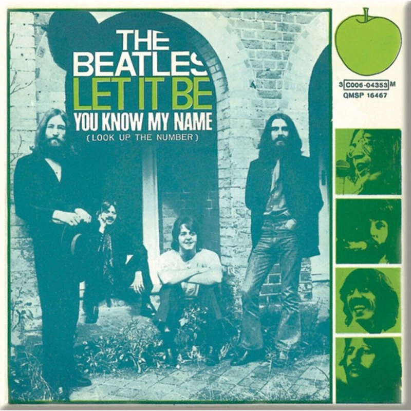The Beatles Køleskabsmagnet: Let it Be / You Know my Name