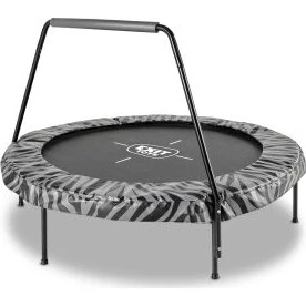 EXIT Tiggy Junior trampolin med stang Ø140 cm - sort/grå