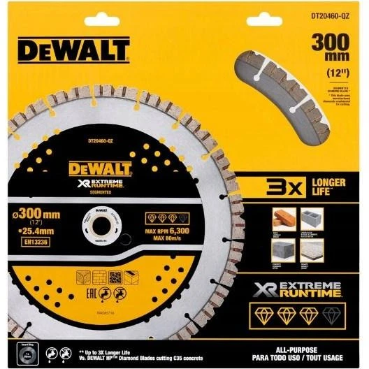 DeWALT DT20460-QZ Diamantklinge 300 mm segmenteret