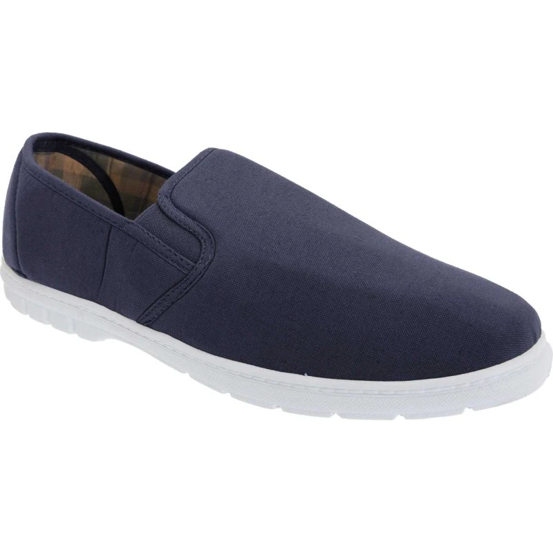 Scimitar Herre Twin Gusset Slip On Casual Tekstilsko