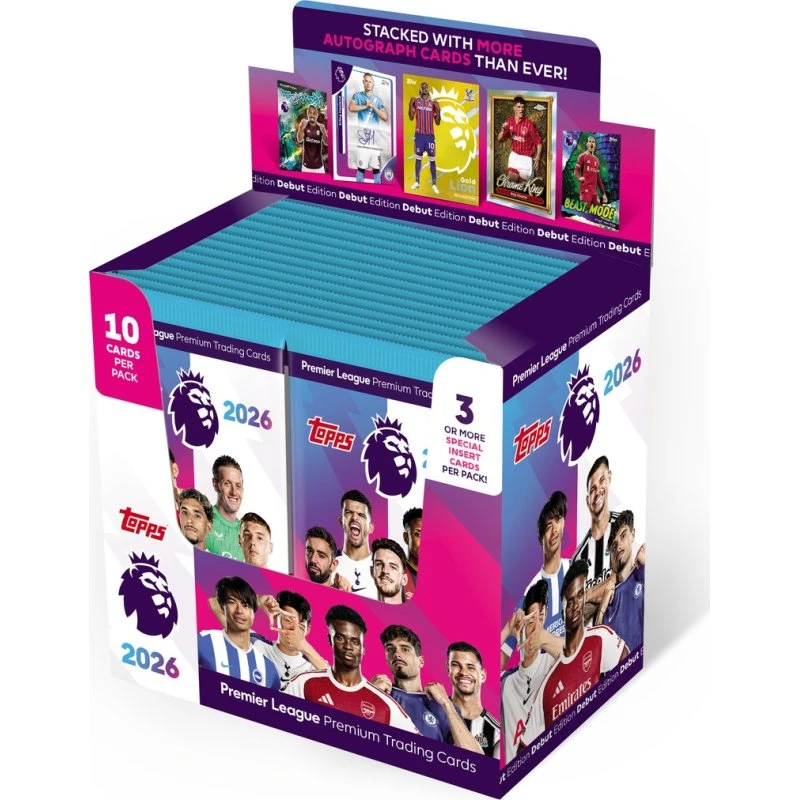 Topps Premier League 2026 Booster Box - 28 pakker