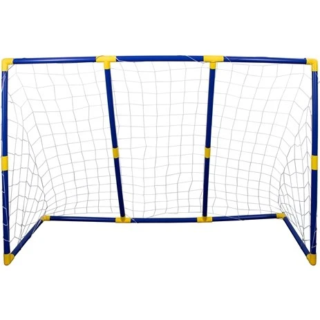 Fodboldmål 2i1 i hård plast 209x142 cm (inkl. bold & pumpe)