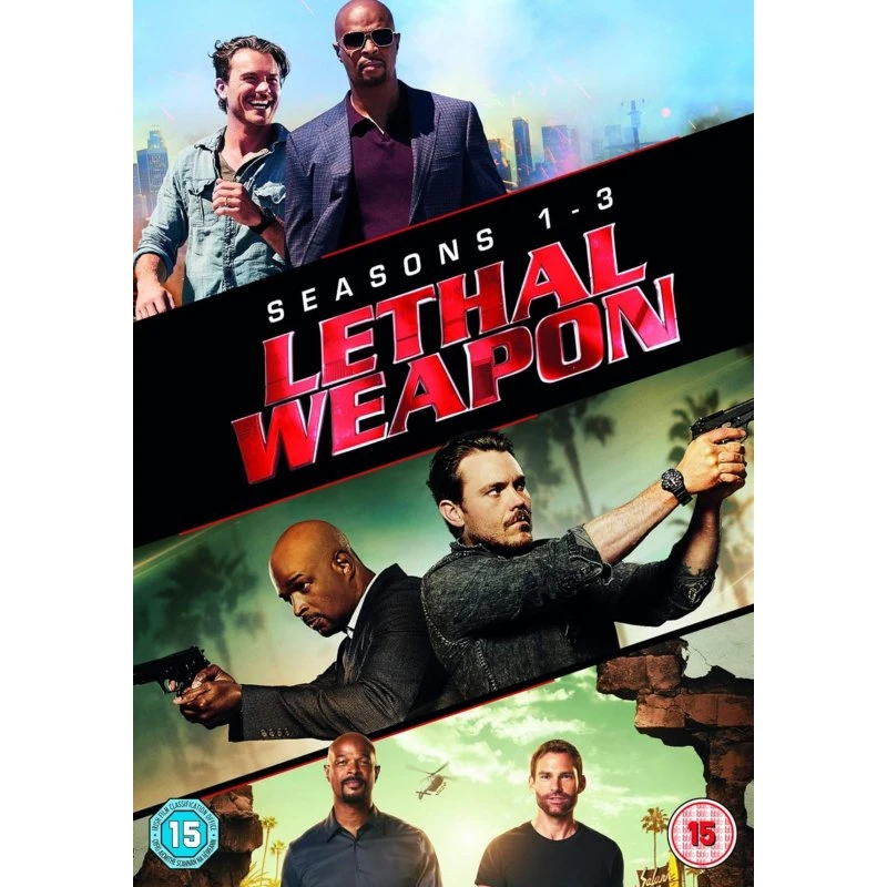 Lethal Weapon TV-serie Sæson 1-3 (11 DVD'er)