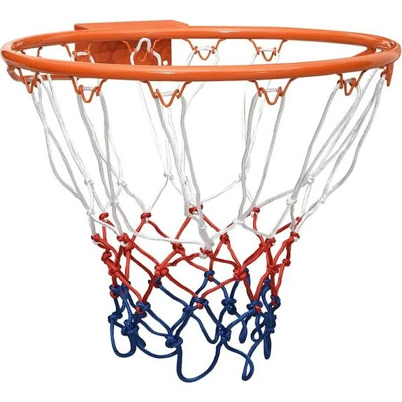 Basketkurv 39 cm stål orange – vægmonteret basketballring