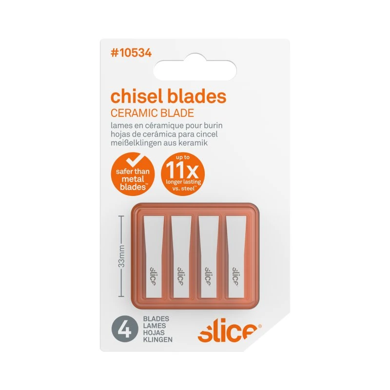 Slice Mejselblad 8,2 mm bred 10534 (4 stk)