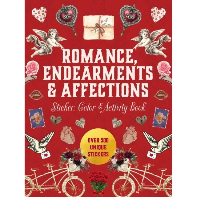 Romance, Endearments & Affections Sticker, Color & Activity Book