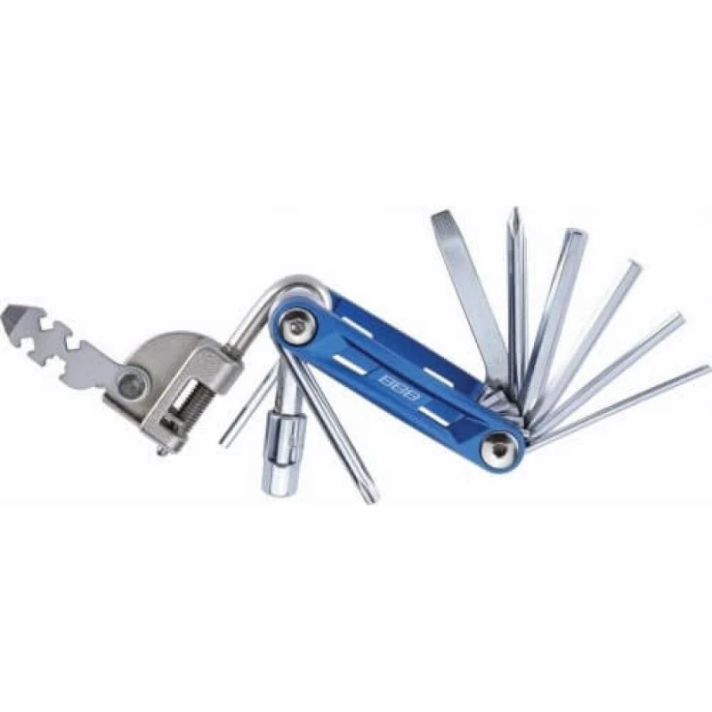 BBB Cycling PrimeFold BTL-48 L multitool — 16 funktioner, blå