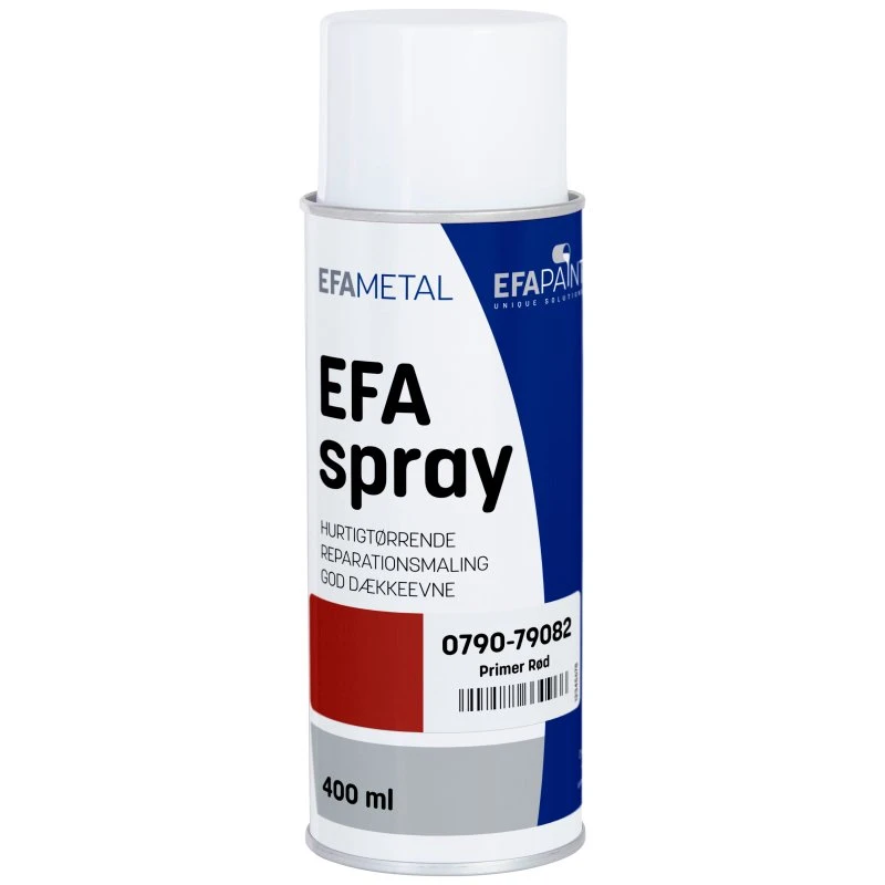 EFAspray Rød Primer 0,4L - Rustbeskyttelse til metal