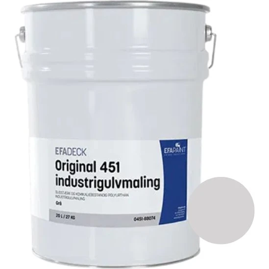 Efadeck Gulvmaling - Ultra stærk industrimaling, Grå, 5L