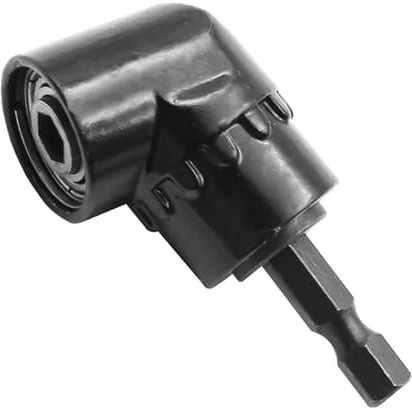 105 graders vinklet magnetisk bitholder, 1/4 inch, sort