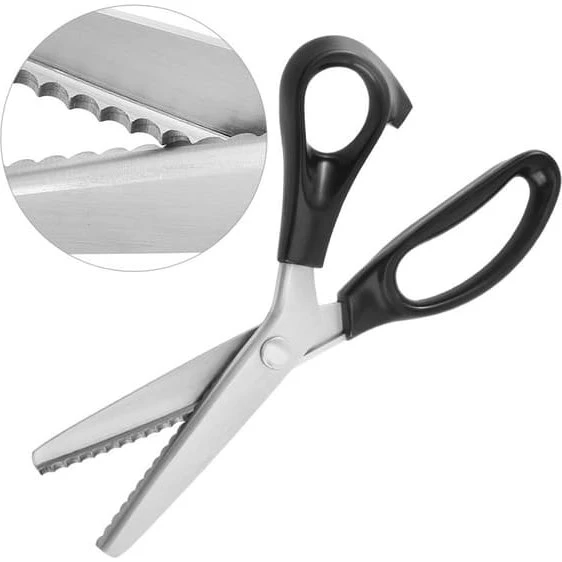 Takkesaks 5mm Zig Zag - Trekantet stofsaks til dekorative kanter