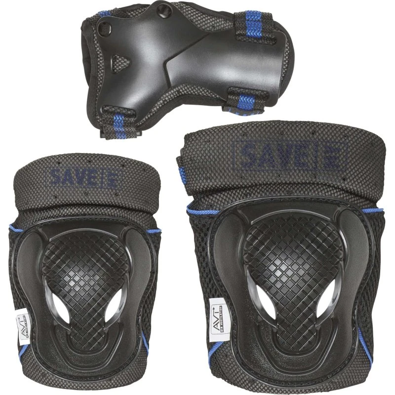 Save My Bones Beskyttelsessæt - Blå/Sort
