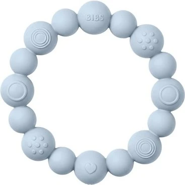 BIBS Bidering Med Perler - Baby Blue