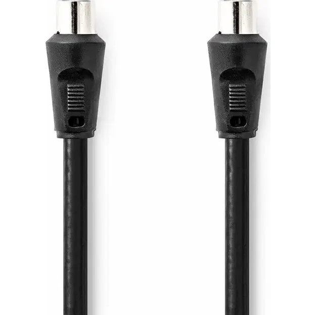 Nedis Coax Kabel IEC Han til Hun, 3m, Sort, 75 Ohm