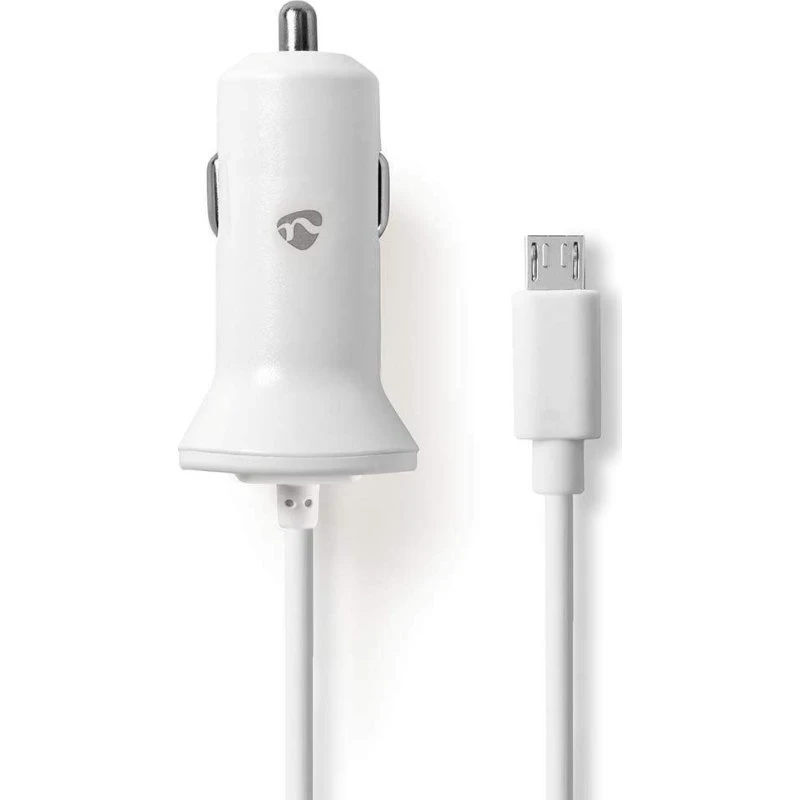 Nedis Biloplader 12W med 1.0m Micro USB-kabel