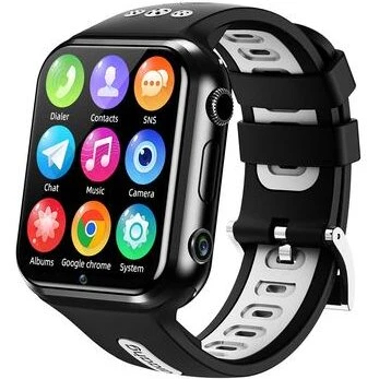 W5PRO 4G børneur med dobbelt kamera 2+16GB 1,83" IPS - sort/grå