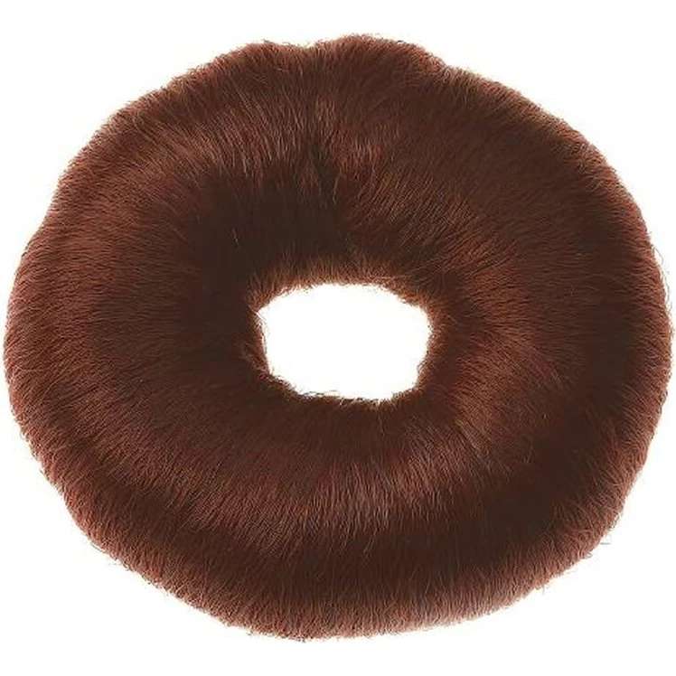 Sibel Hair Donut Ø8cm Rød/Brun