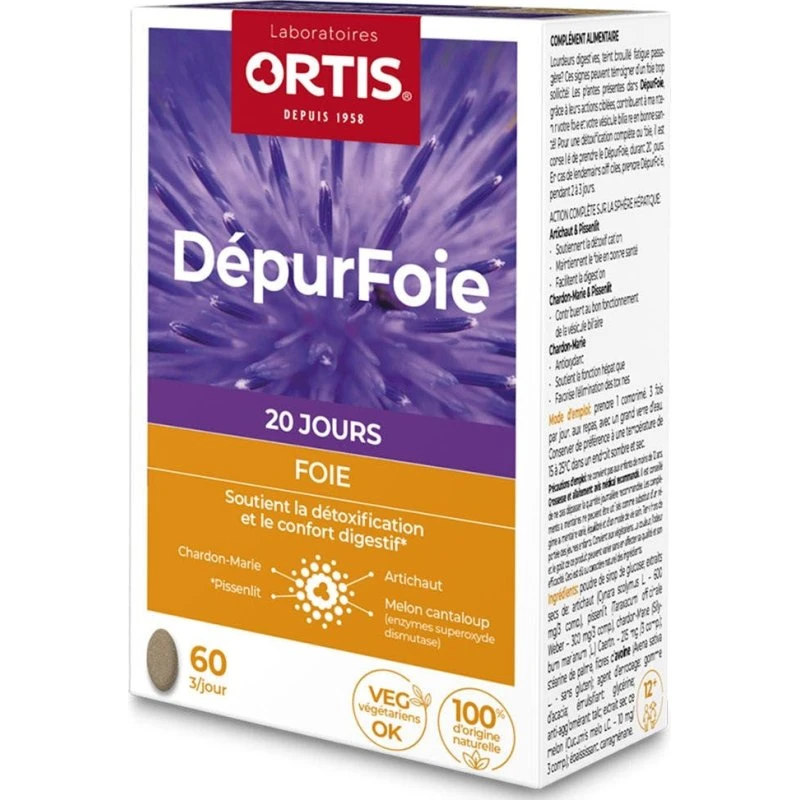 Ortis Depurfoie Liver 60 tabletter
