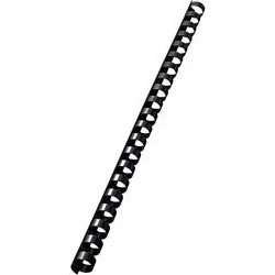 Esselte Spiralringe plastik 12mm A4 sort (100 stk)