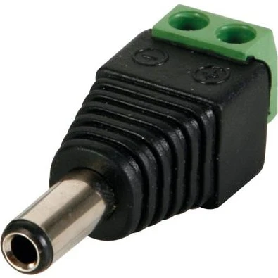 Velleman DC stik m. skrueterminaler - 5,5 x 2,1mm han