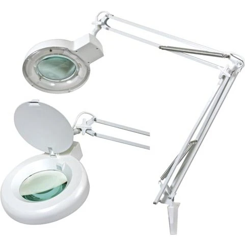 Bord-luplampe 22W, 5 dioptri, Hvid
