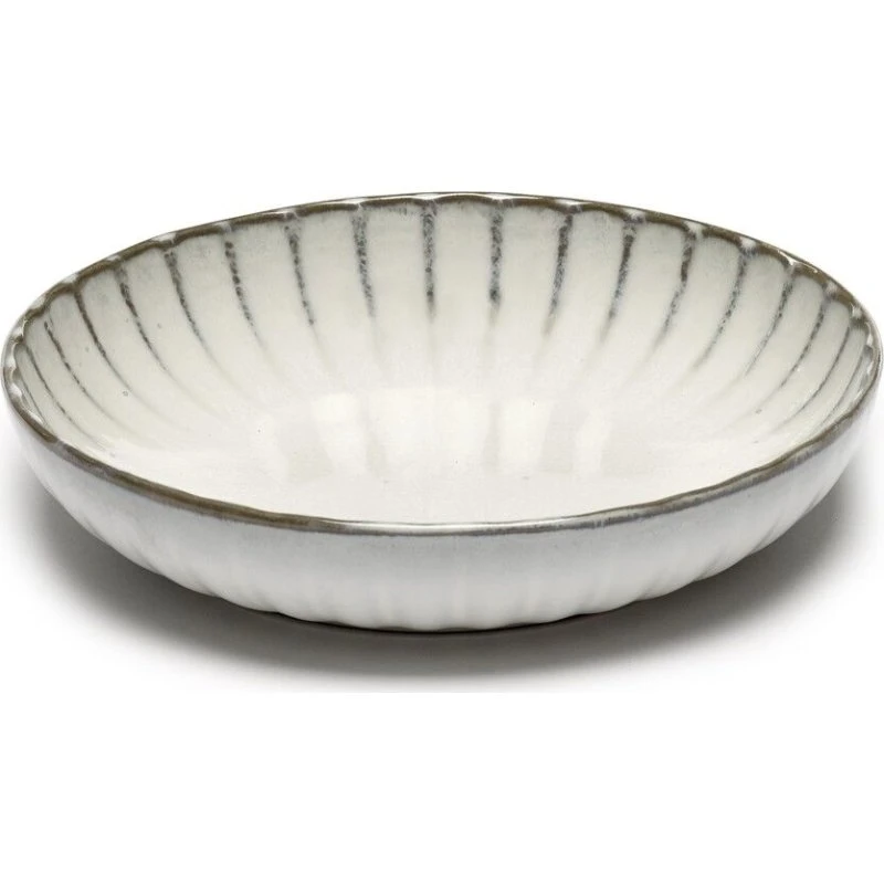Serax Inku Dyb Tallerken S Hvid Ø19 cm