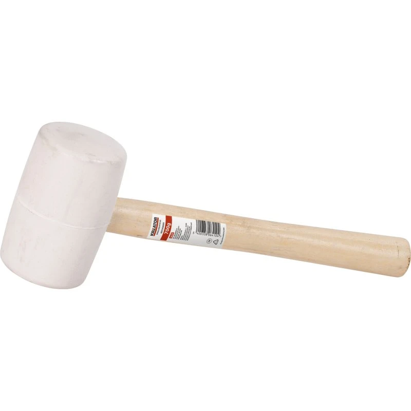 Kreator Gummihammer hvid 900g