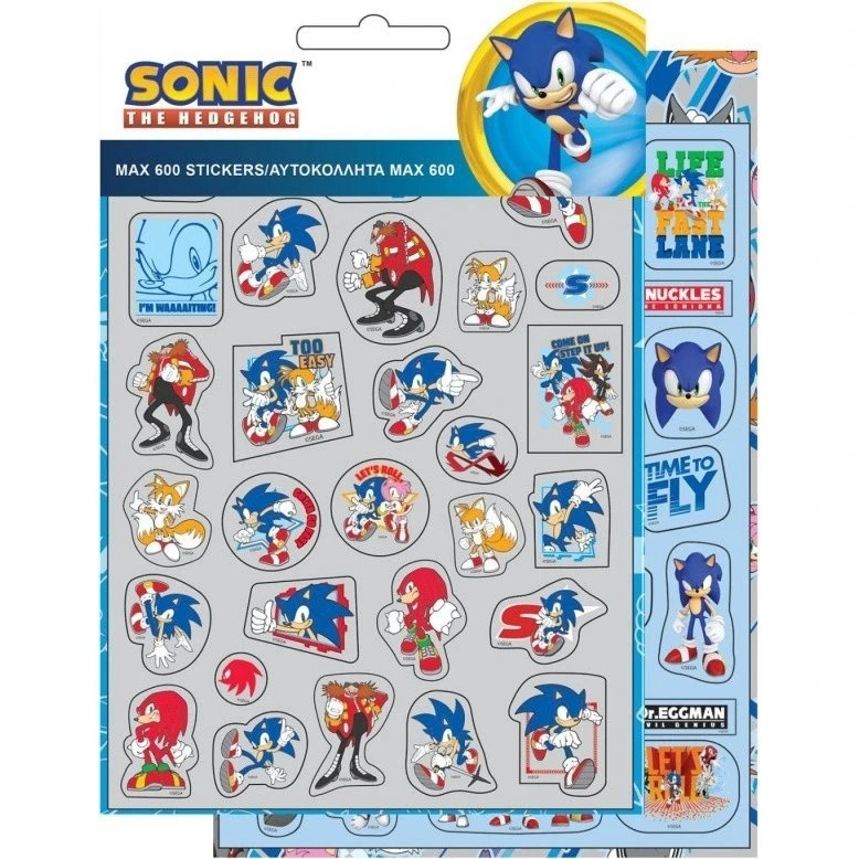 Sonic the Hedgehog 600-dele klistermærkesæt