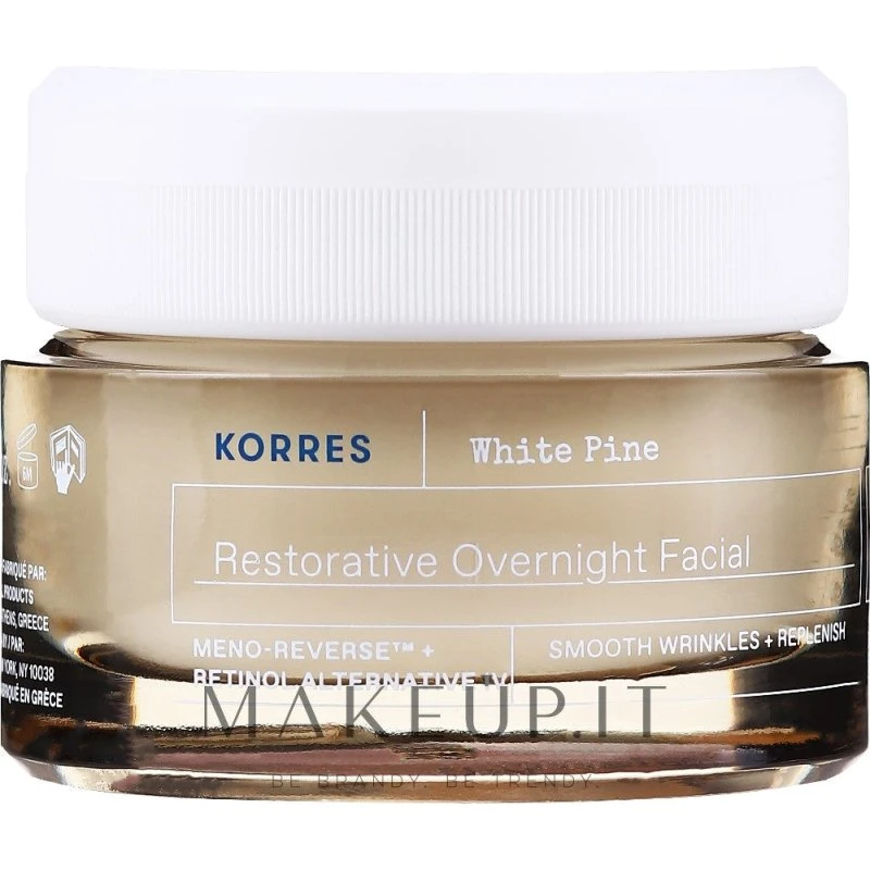 Korres White Pine Restorative Overnight Ansigtscreme, 40 ml