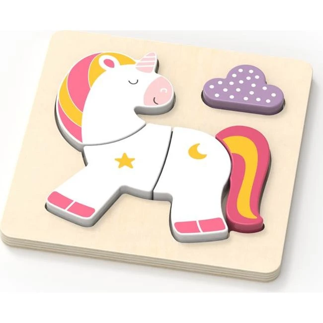 Magni Enhjørning puslespil 100% FSC, 5 brikker (18m+)