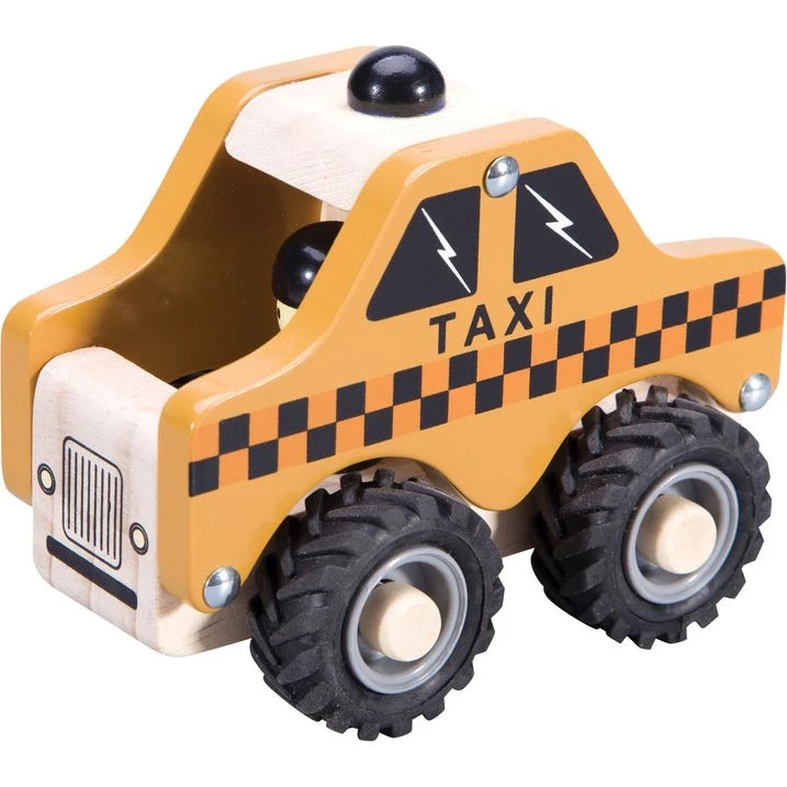 Magni Taxa i træ med gummihjul