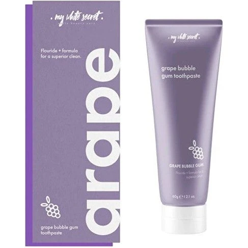 My White Secret Tandpasta Bubble Gum med druer - 60 g