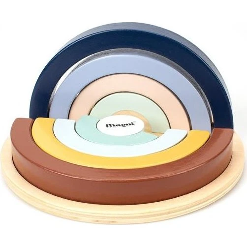 Magni Regnbue puslespil i FSC-træ 17,5x17,5 cm