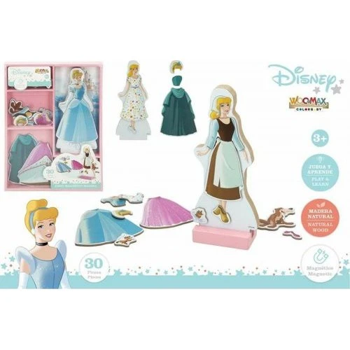 Woomax magnetisk påklædningspuslespil i træ, 30 dele