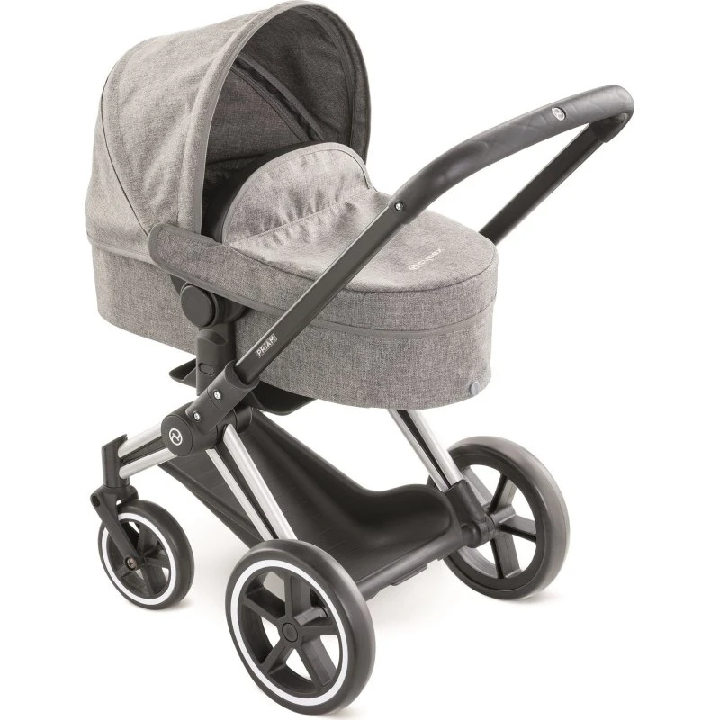 Corolle Cybex 3-i-1 dukke-barnevogn, grå – til dukker 42 cm