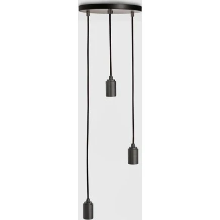 Tala Triple pendel (fatning), sort/grafit