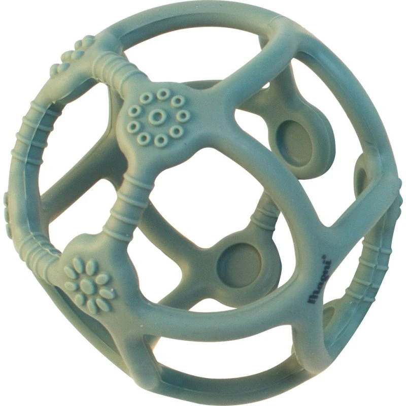 Magni Bidebold i silikone, støvet grøn – fra 6 mdr.