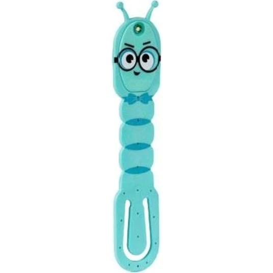 Mondikaarten Flexilight Reading lamp Bookworm Aqua