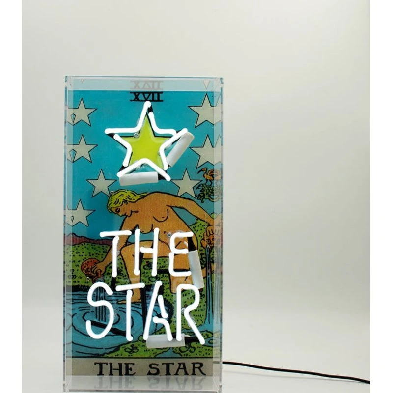 Locomocean The Star neonskilt med tarotdesign