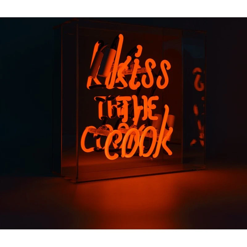 Locomocean Kiss the Cook neonskilt - Retro stil