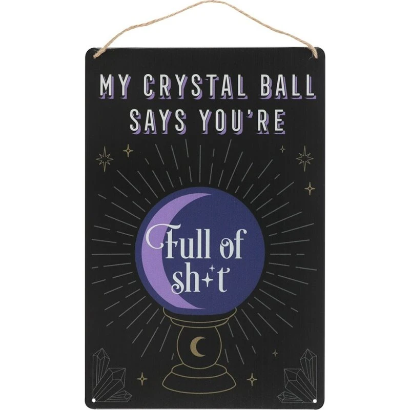 Something Different My Crystal Ball Says Metal Dørskilt