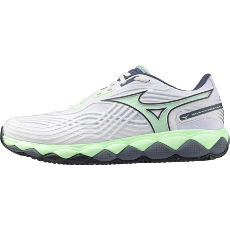 Mizuno Wave Enforce Tour 2 CC - White/Neo Mint/Vintage Indigo - 46