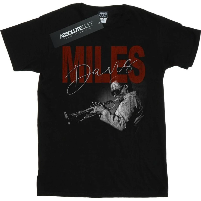 Miles Davis Distressed Photo T-shirt i 100% bomuld