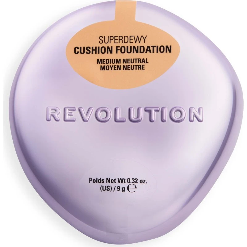 Revolution Beauty London Superdewy Cushion Foundation Medium Neutral