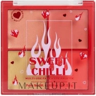I Heart Revolution Sweet Chilli Highlighter & Blush Palette 4x0,9g
