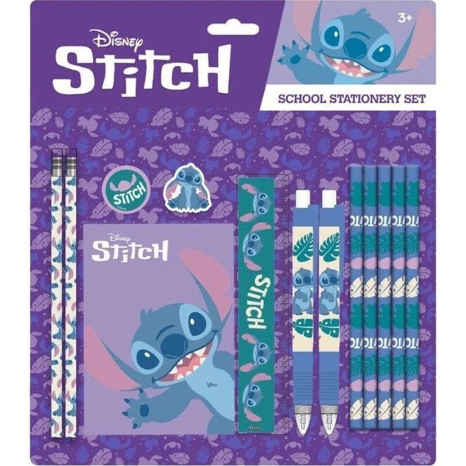 Disney Stitch - Skrive- og malesæt til skolebrug