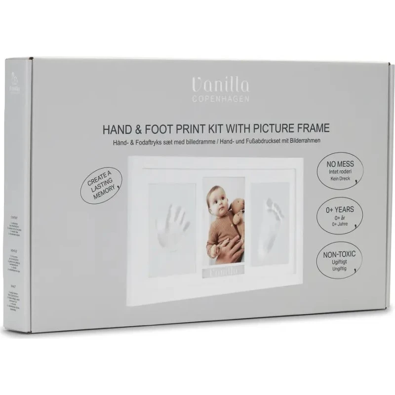 Hånd- & fodaftrykssæt med billedramme – Vanilla Copenhagen