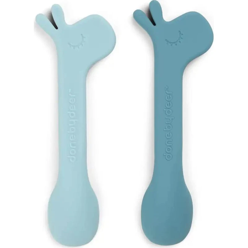 Done By Deer Lalee Silikone Ske 2-pak – Blå