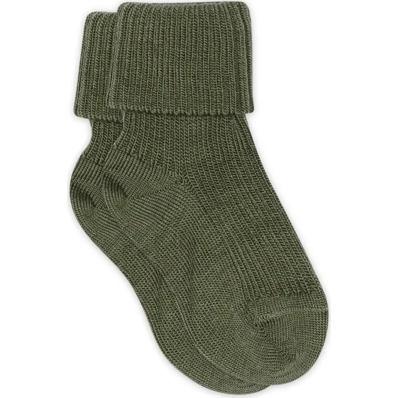 Baby ankelstrømper i merinould (0-6 mdr)